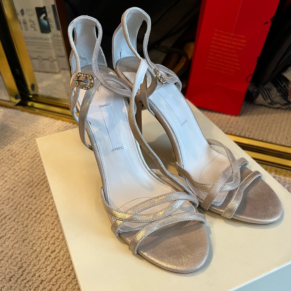 Topshop champagne heels